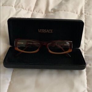 $298 Versace Rx 2 tone Eyeglasses Mod 3039b New VERSACE Rx-able Round Eyeglasses MOD. 3353 GB1 54-16 140  main image 2